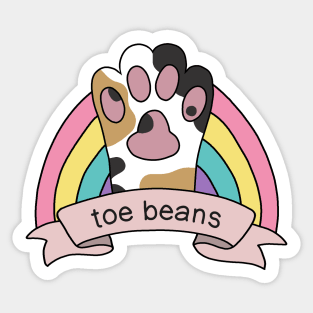 Toe Beans Sticker